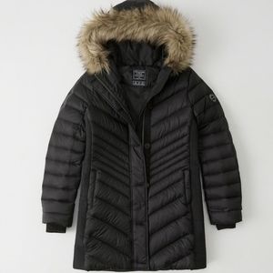 Abercrombie & Fitch Long Down Parka
